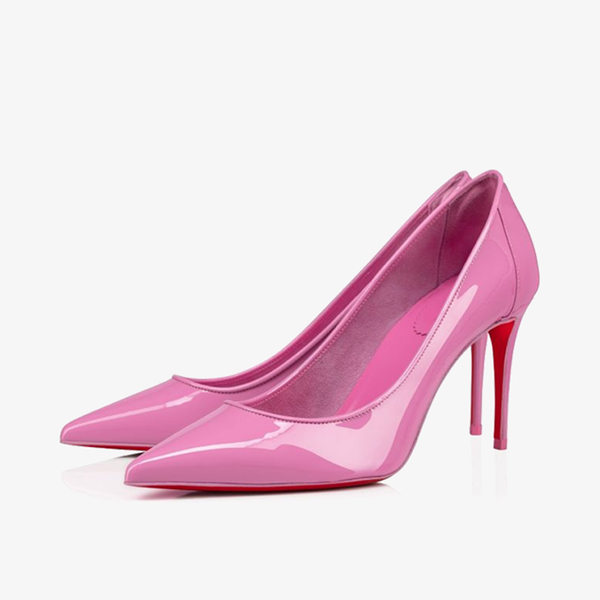 Pink Patent Leather Pump Low-Cut Vamp - ARNO CONTI