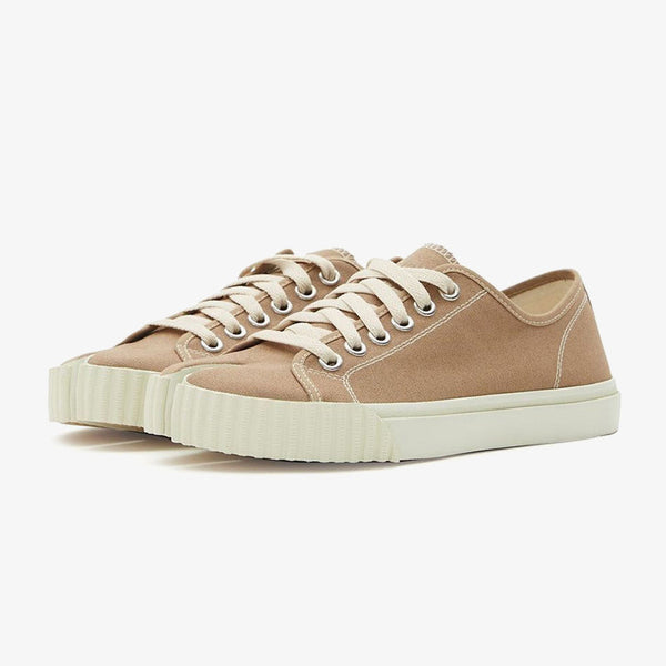 Camel Beige Tabi Low-Top Sneakers