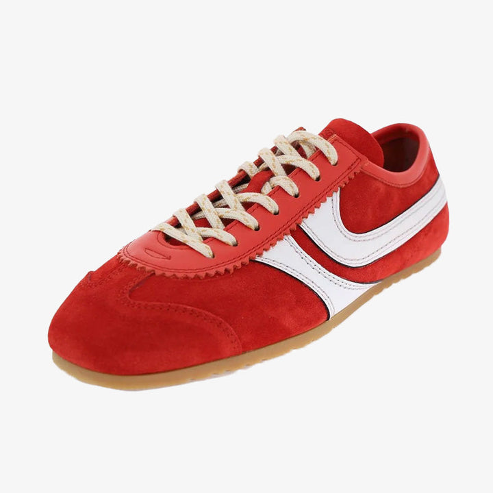 Bold Red Suede Sneakers - Arno Conti Shoe