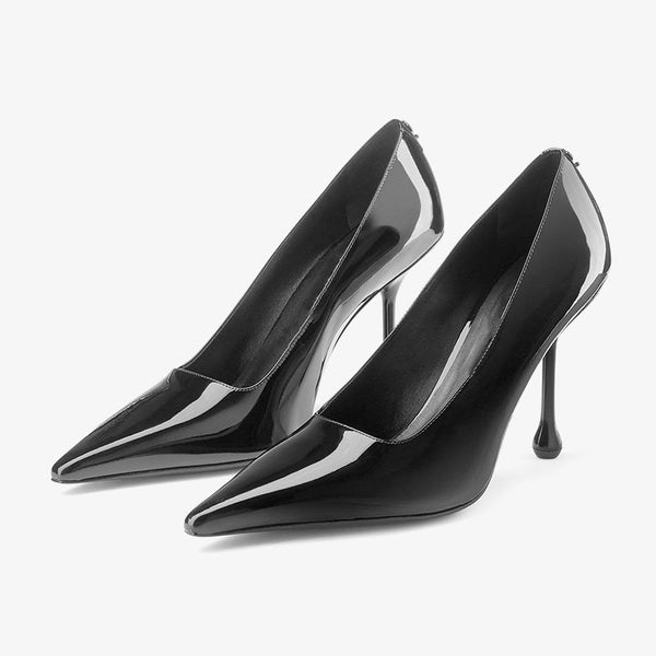 Patent Leather Drop Heel Pumps - Arno Conti Shoe