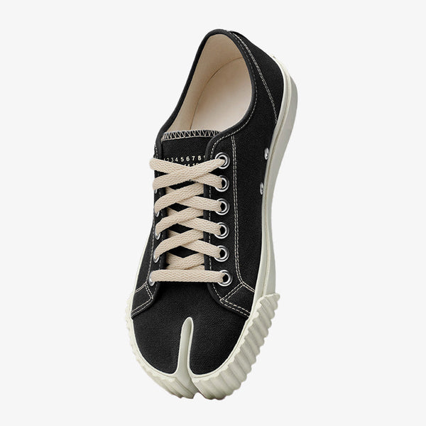 Black And White Luxury Avant-Garde Tabi Sneakers