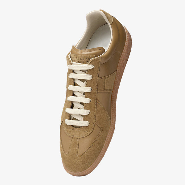 Snug Calf and Suede Sneakers