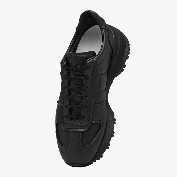 Calfskin Sneakers with Black Layered Sole