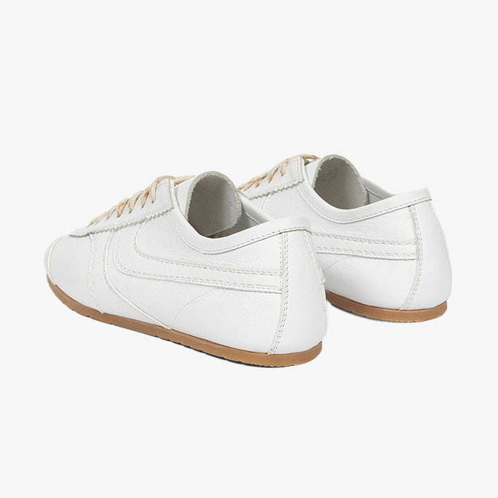 Classic White Leather Sneakers - Arno Conti Shoe