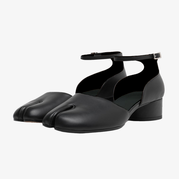 Tabi Smooth Calf Leather Flats Sandals