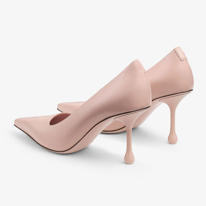 Pink Nappa Leather Elegant Pumps - Arno Conti Shoe
