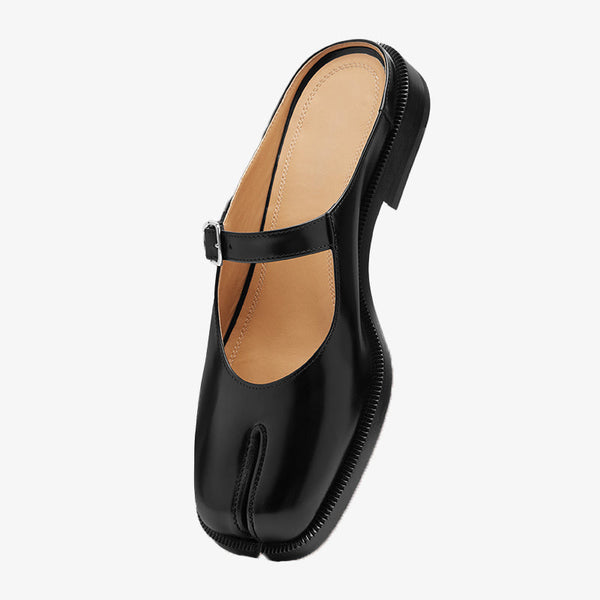 Leather Split-toe Sandals with Adjustable Buckle - Arno Conti Shoe