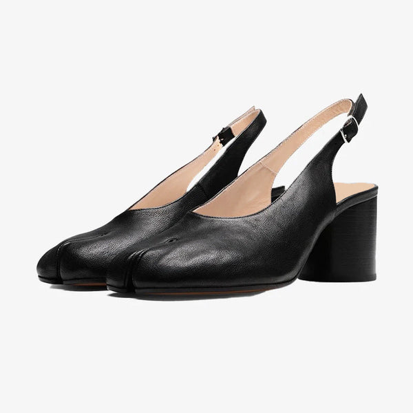 Split-toe Sandals in Soft Vintage Leather - Arno Conti Shoe