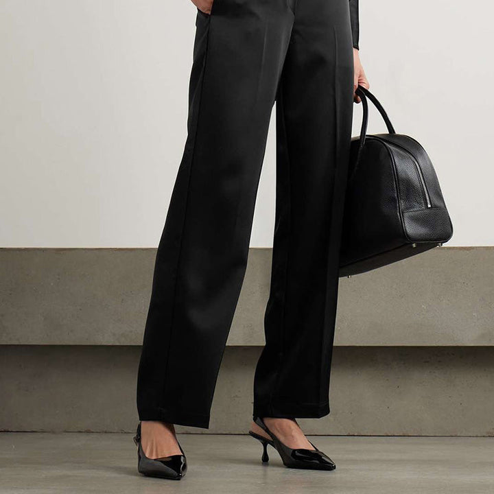 Slingback Leather Vamp Pumps - Arno Conti Shoe