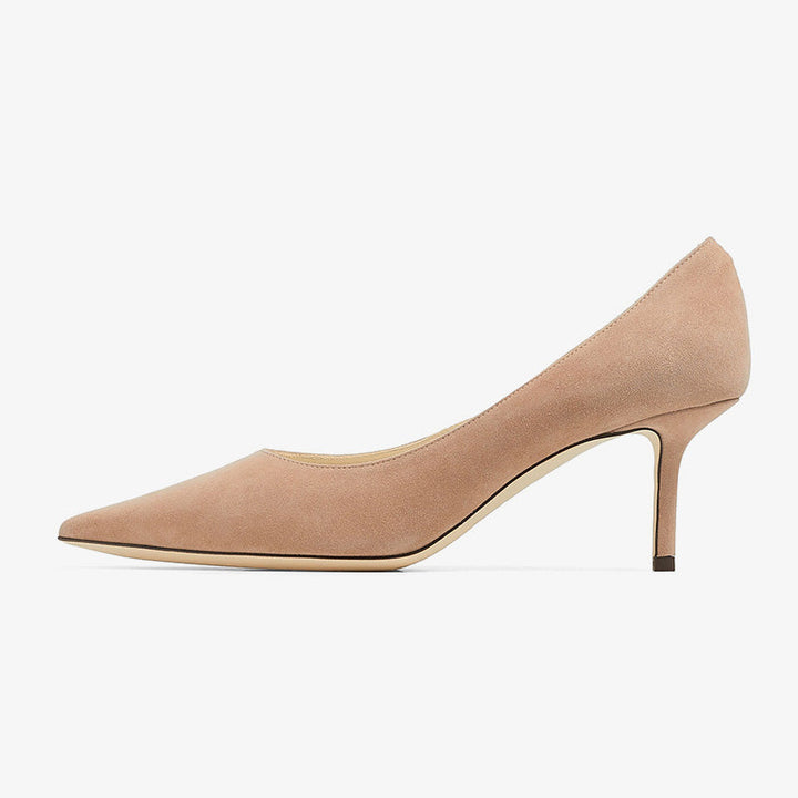 Suede Pointed-Toe Stiletto Pumps - Arno Conti Shoe
