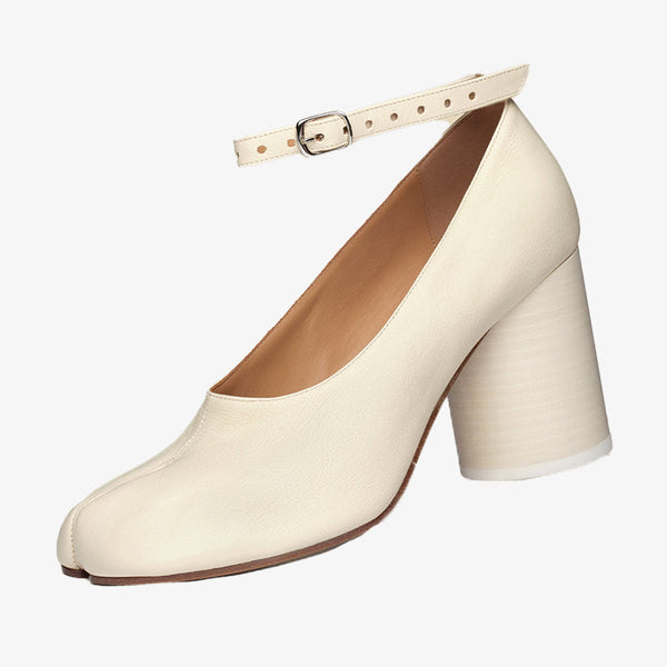 Tabi Cylindrical Heel Pumps