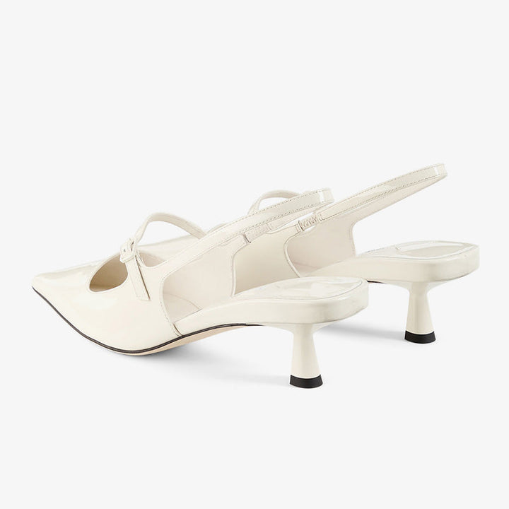 Patent Leather Slingback Pumps - Arno Conti Shoe
