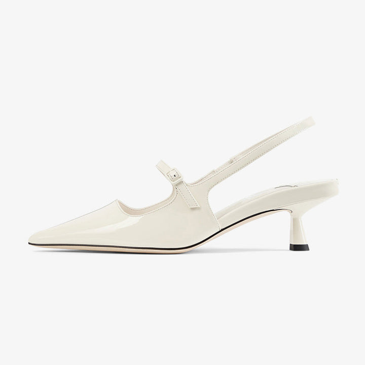 Patent Leather Slingback Pumps - Arno Conti Shoe