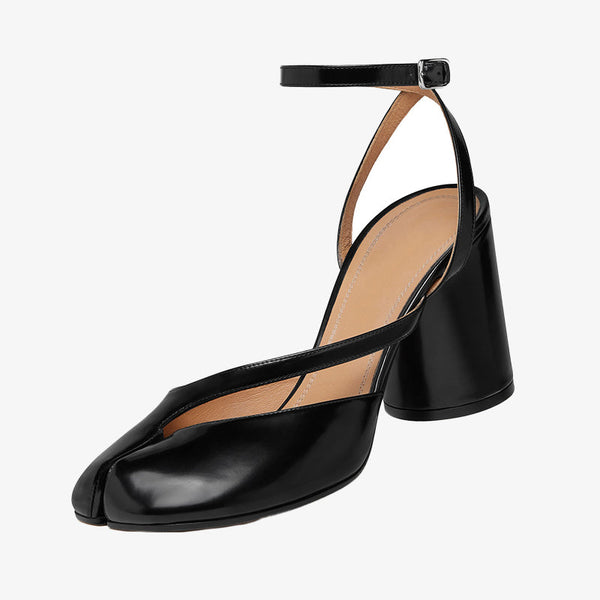 Brushed Leather Tabi Cut-Out Sandals - ARNO CONTI