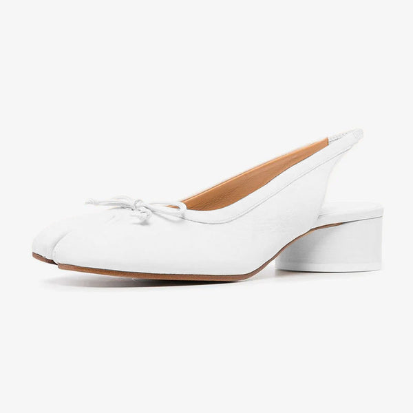 Split-toe Sandals with Lace Bow Detail - Arno Conti Shoe