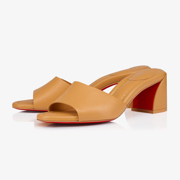 Giraffe Leather Wedge Sandals