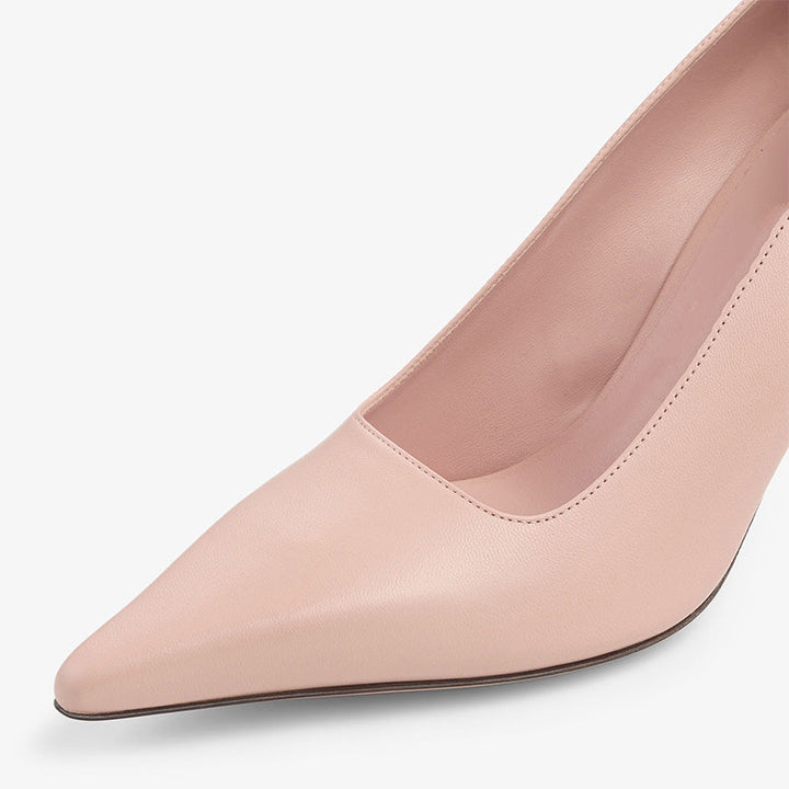 Pink Nappa Leather Elegant Pumps - Arno Conti Shoe