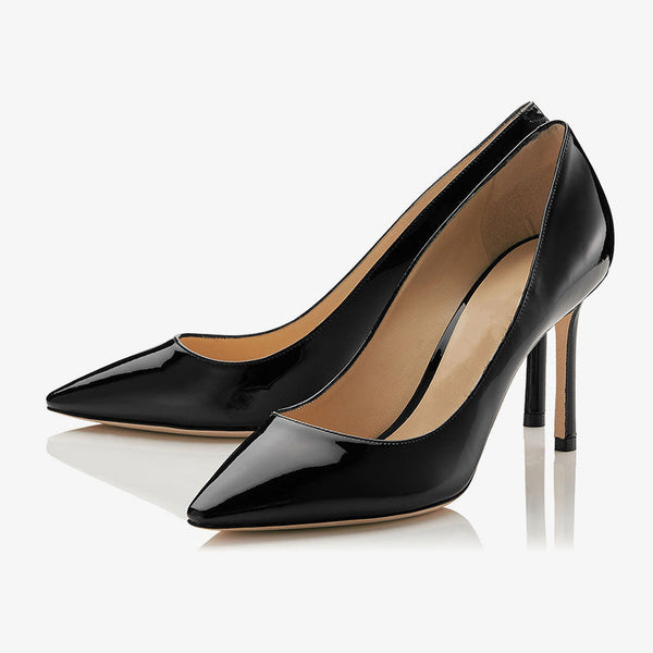 Black Patent Leather Pumps - Arno Conti Shoe