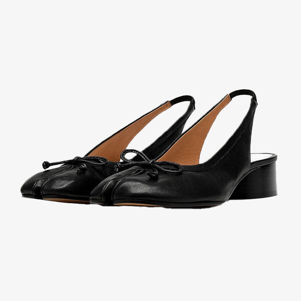 Vintage Leather Sandals with Lace Bow - Arno Conti Shoe