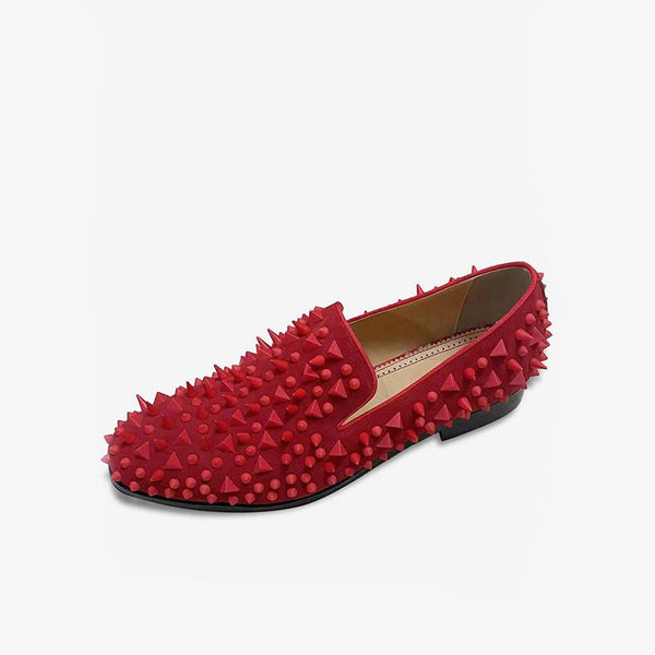 Handmade Studs Spike Loafers