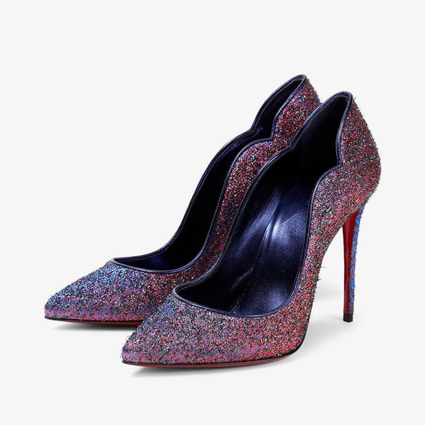 Trendy Shimmering Pointed Toe Pump - ARNO CONTI