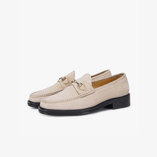 Suede Horsebit Loafers.