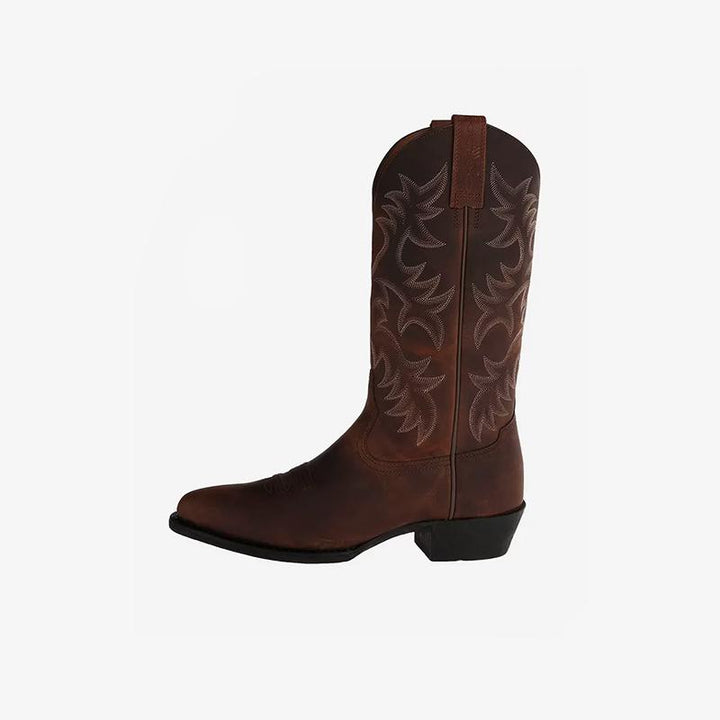 Cowboy Boots Leather Pointed Toe.