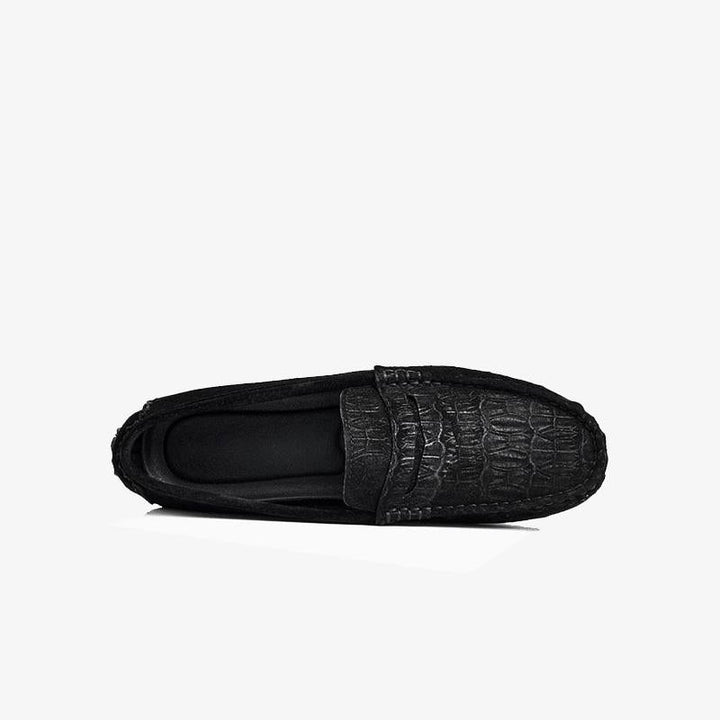 Alligator Tassel Driving Loafers.