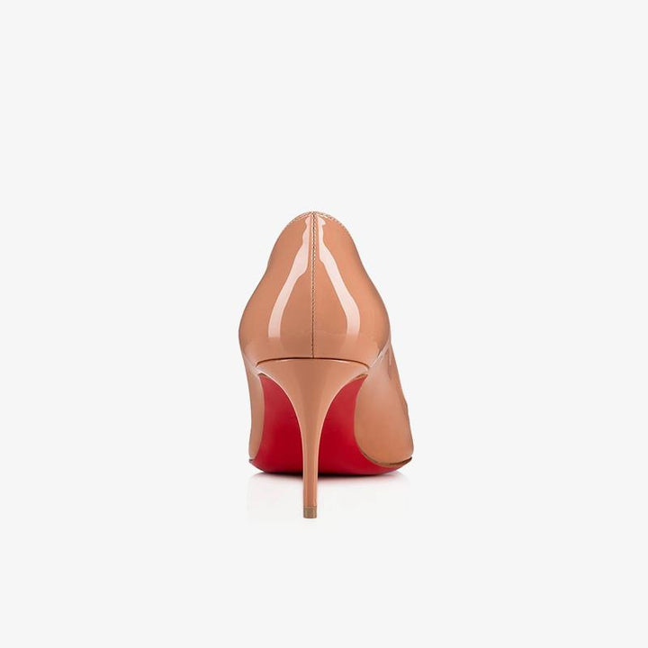 Beige Patent Leather Pointed Pumps 60mm - ARNO CONTI