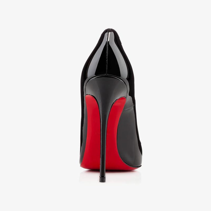 Black Patent Leather Pumps with 120mm Heel - ARNO CONTI