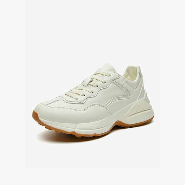 Sports Sneakers White Calf Leather