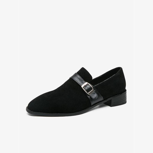 Loafers with Leather Strap Detail