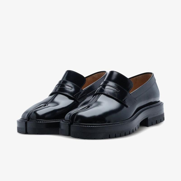 Black Leather Slip-On Loafer Unisex