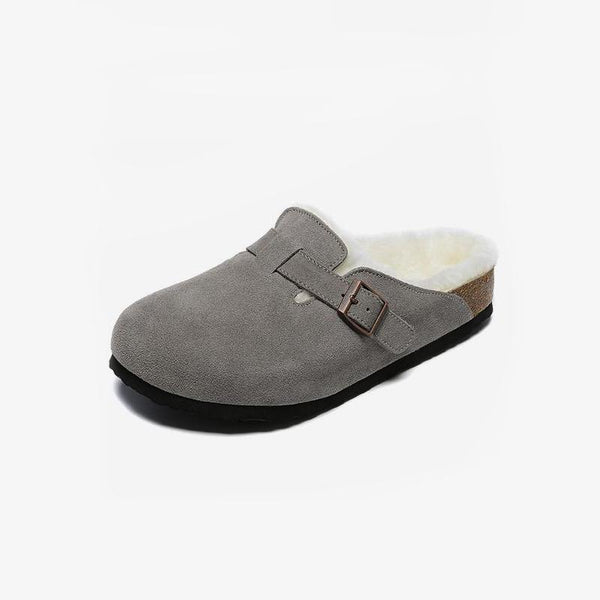 Slip-On Buckle Flat Sandals