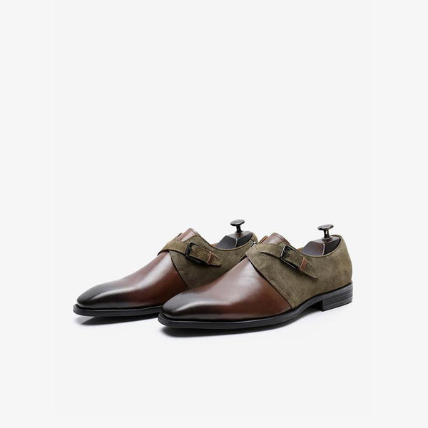 Leather and Suede Hybrid Loafers