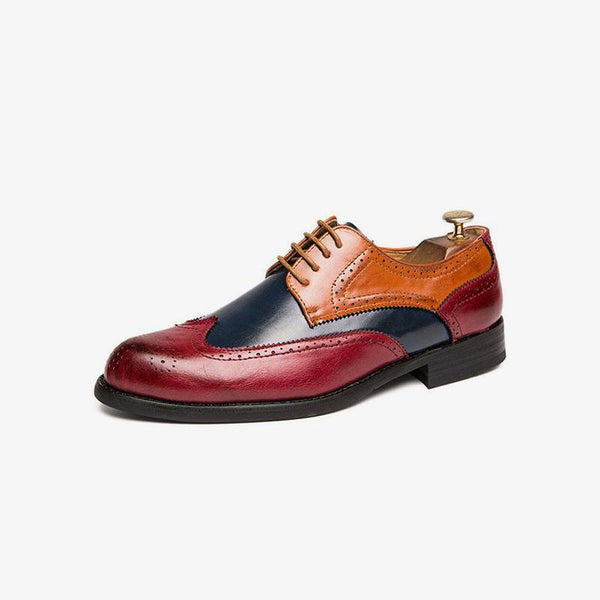 Handmade Multicolor Leather Oxford Dress Shoes