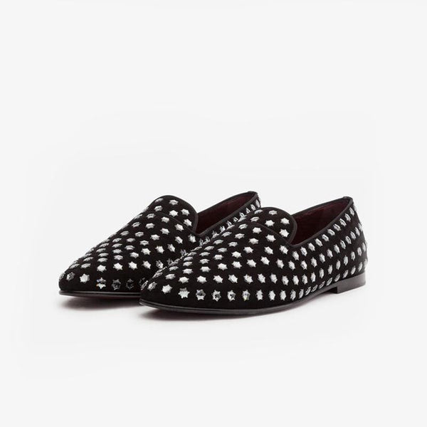 Suede Stars Loafers Flats Slip on