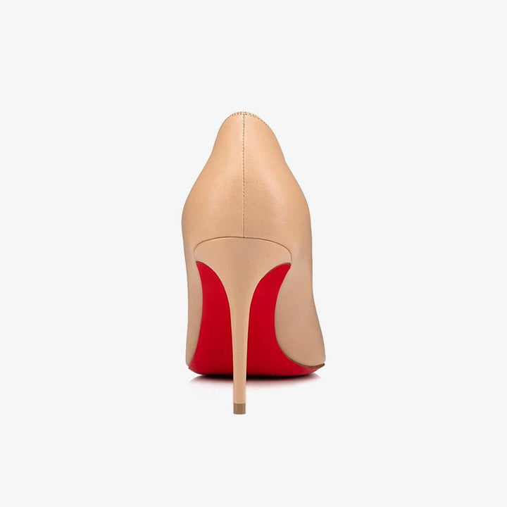 Nude Nappa Leather Pointed Toe Pumps - ARNO CONTI