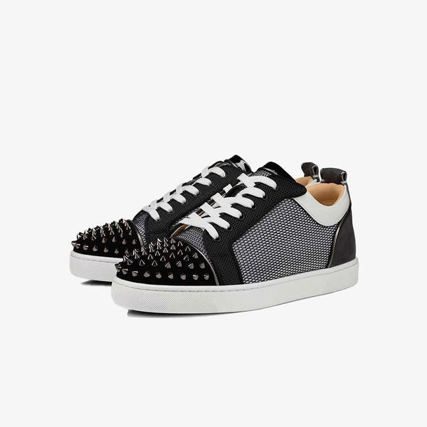 Spiked Mesh Low-Top Sneakers