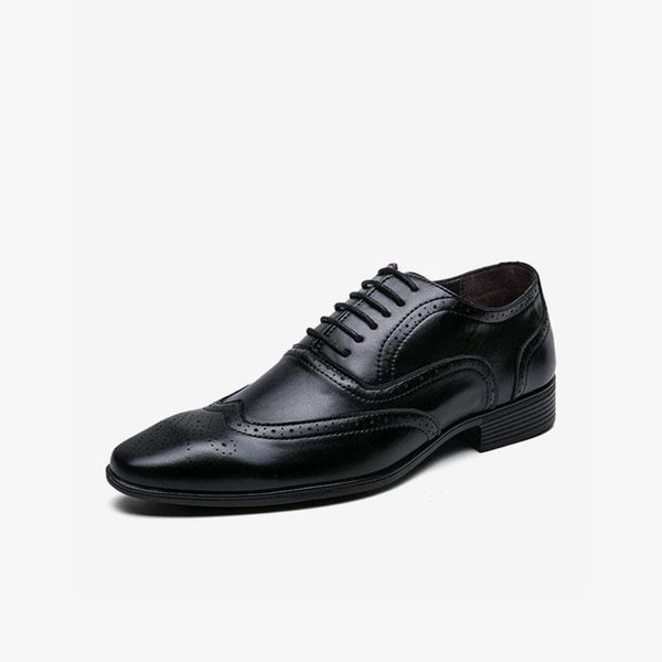 Leather Oxfords Breathable Shoes Pointy Toe