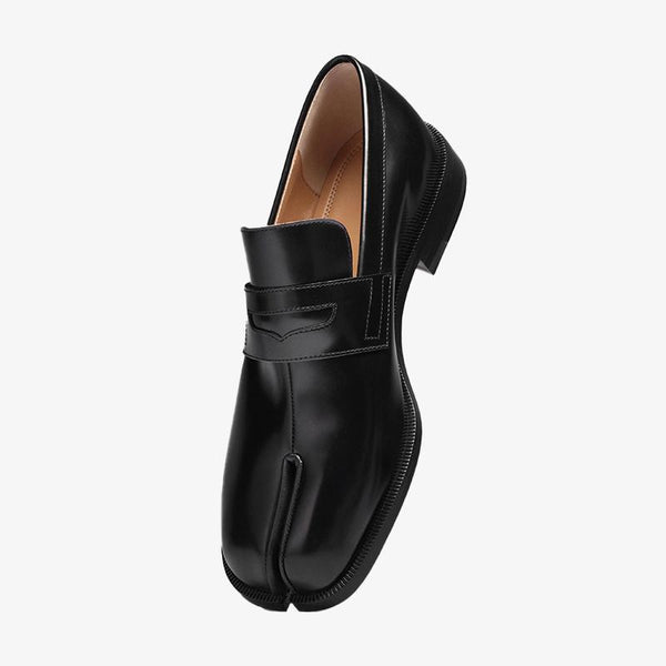 Calf Leather Split Toe Loafers Unisex