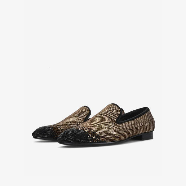 Loafer Black& Silver Crystal Rhinestones - Arno Conti Shoe