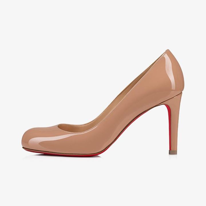 Beige Calf Leather Pumps 80 mm Stiletto - ARNO CONTI