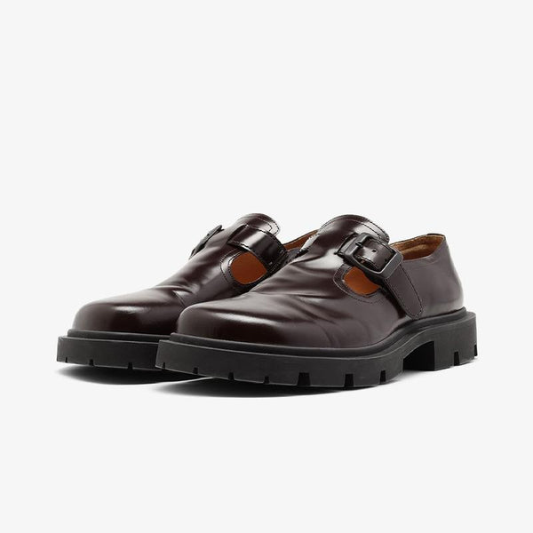 Brown Patent Calfskin Shoes