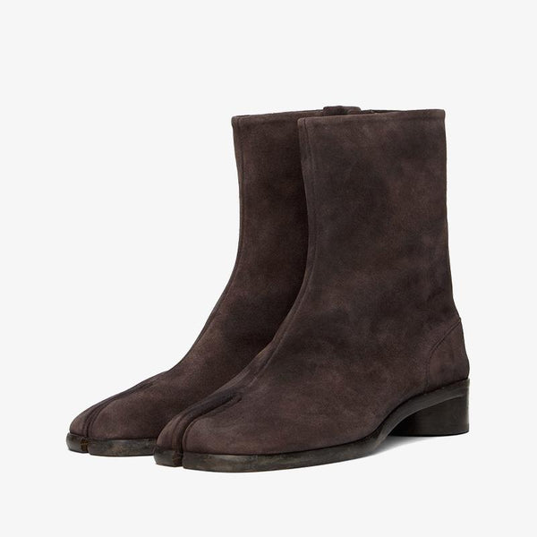 Ankle-High Suede Boots