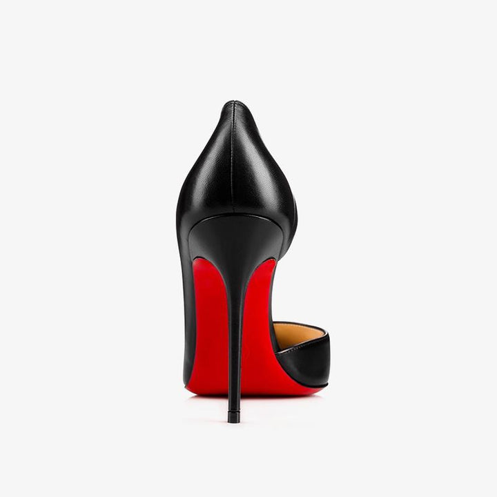 Black Shiny Leather Pump with Stiletto - ARNO CONTI