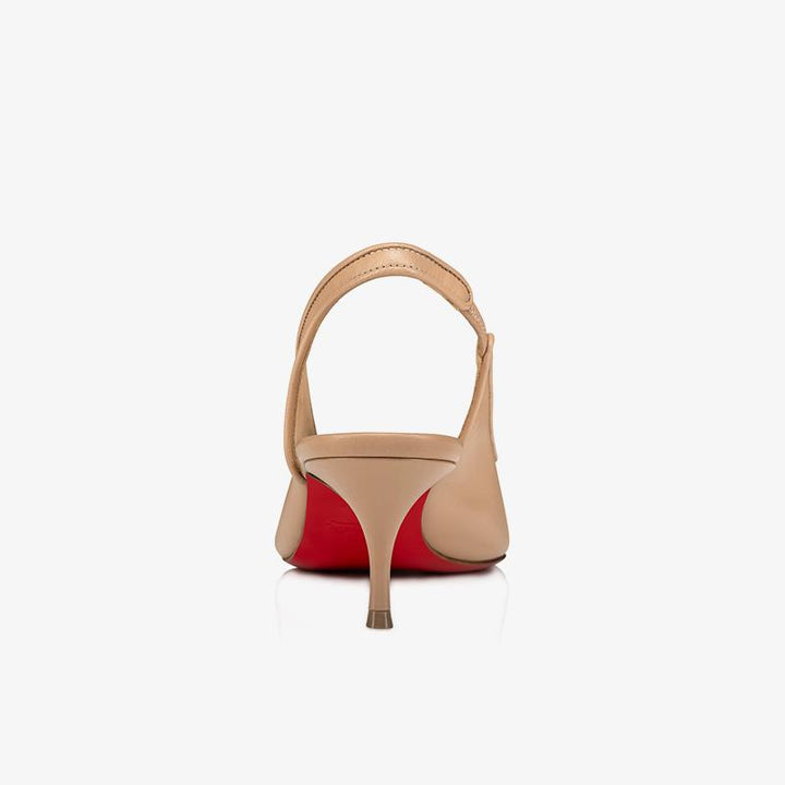 Modern Blush Leather Slingback Pumps - ARNO CONTI