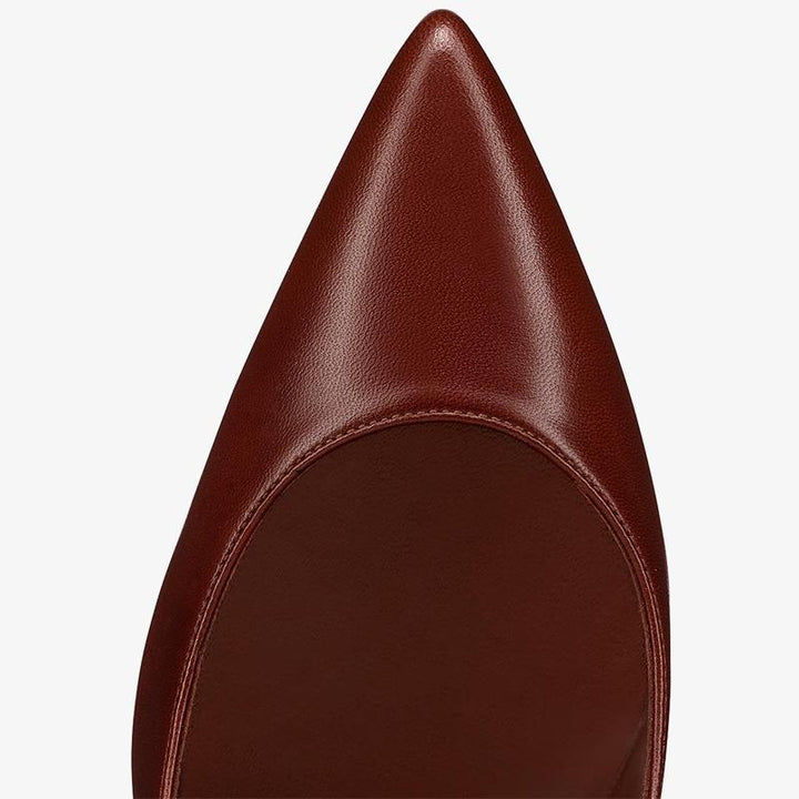 Elegant Nude Leather Stiletto Pumps - ARNO CONTI