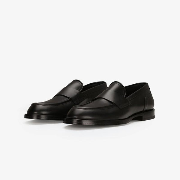 Mens Low Top Calf Penny Loafers Shoes - Arno Conti Shoe
