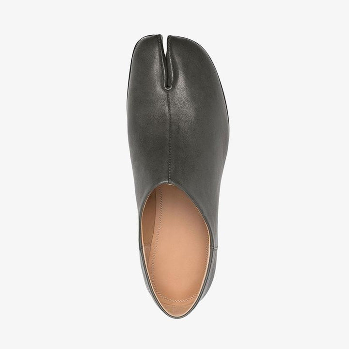 Dark Grey Slip-On Leather Loafers - Arno Conti Shoe